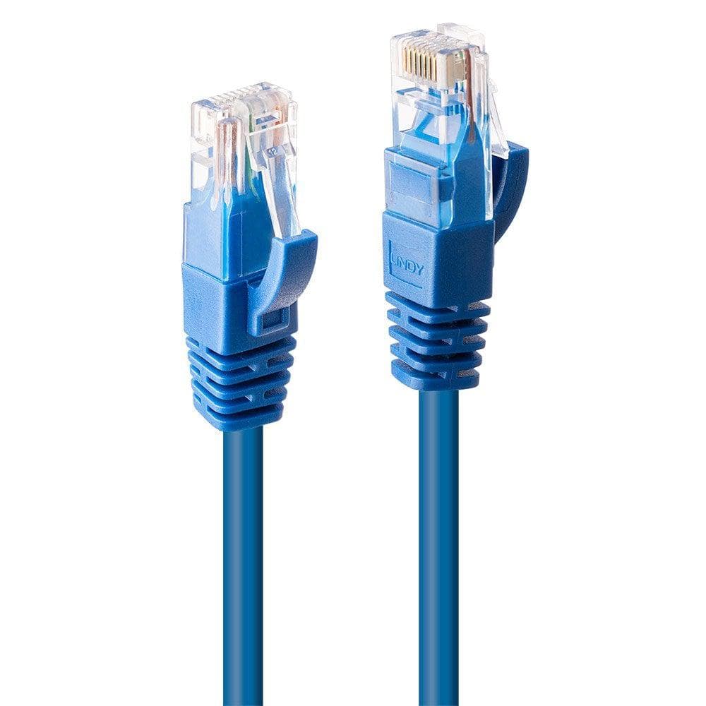Cablu retea Lindy LY-48018, 2m Cat.6 U/UTP, Blue - 2