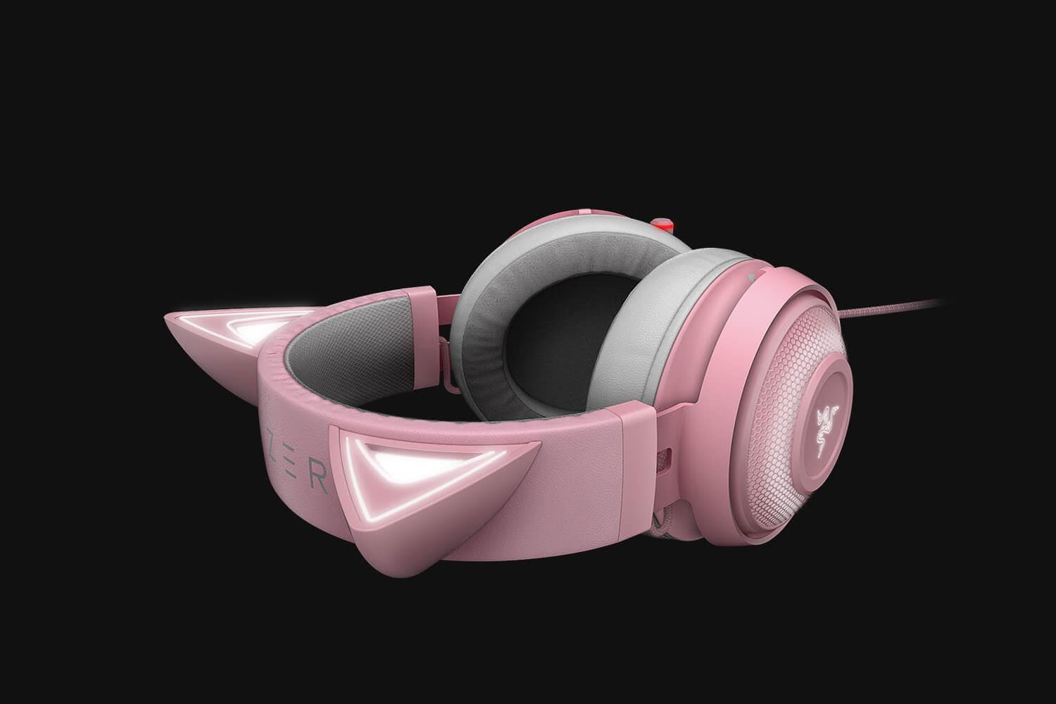 Casti Gaming Head-band Razer Kraken Kitty, Wired, noise-canceling, Roz - 4