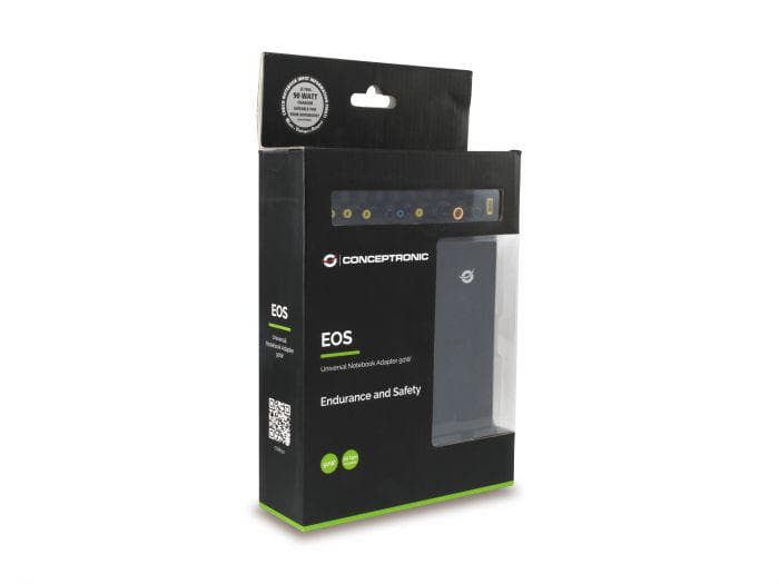 CONCEPTRONIC CNB90 Universal Laptop Charger 90W incl. 10 Charging Tips,