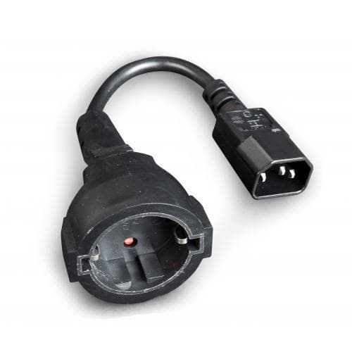 Cablu alimentare Gembird, adaptor intrare C14 (tata) la iesire Schuko