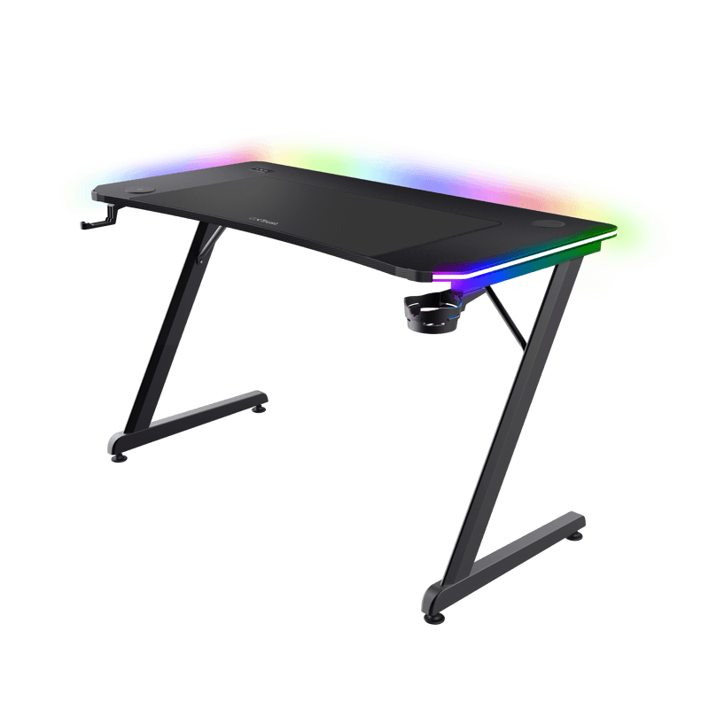 Masa gaming Trust GXT 710 Luminus Pro, iluminare RGB, greutate