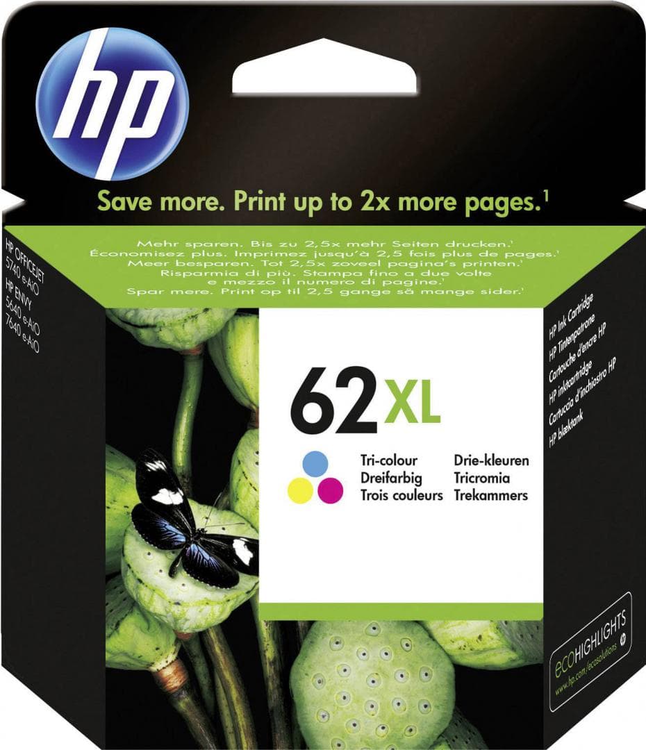 Cartus cerneala HP C2P07Ae Nr.62Xl  Color 11.5 ml Original