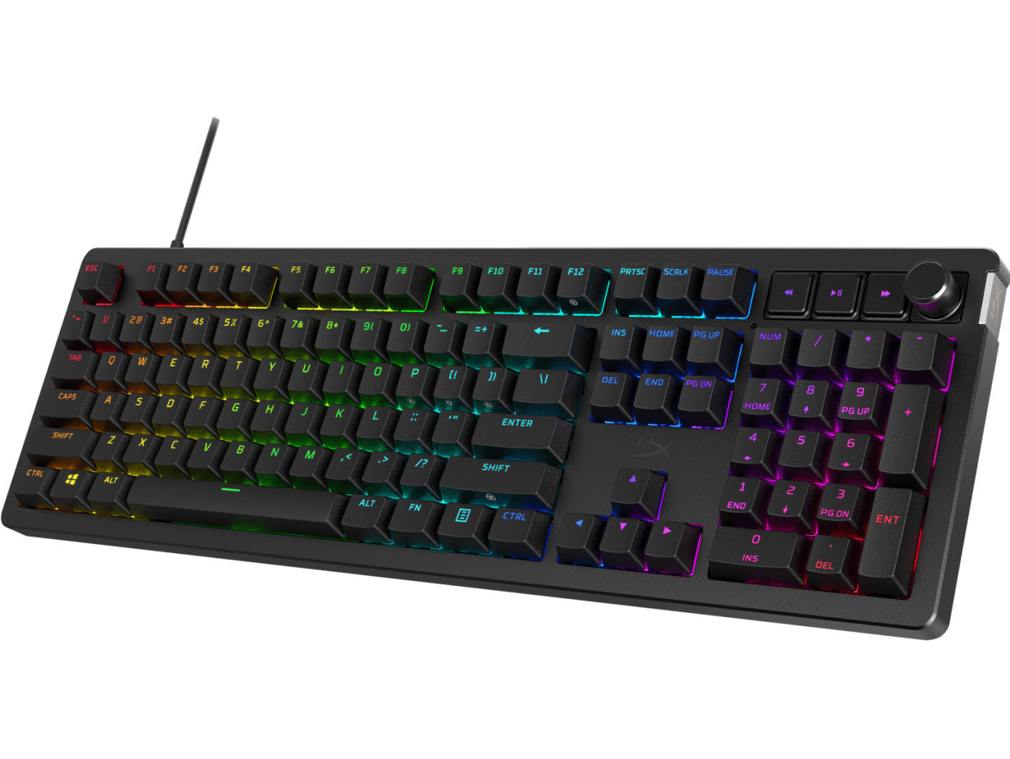 Tastatura gaming mecanica HyperX Alloy Rise, iluminare RGB (16,777,216 culori), - 2