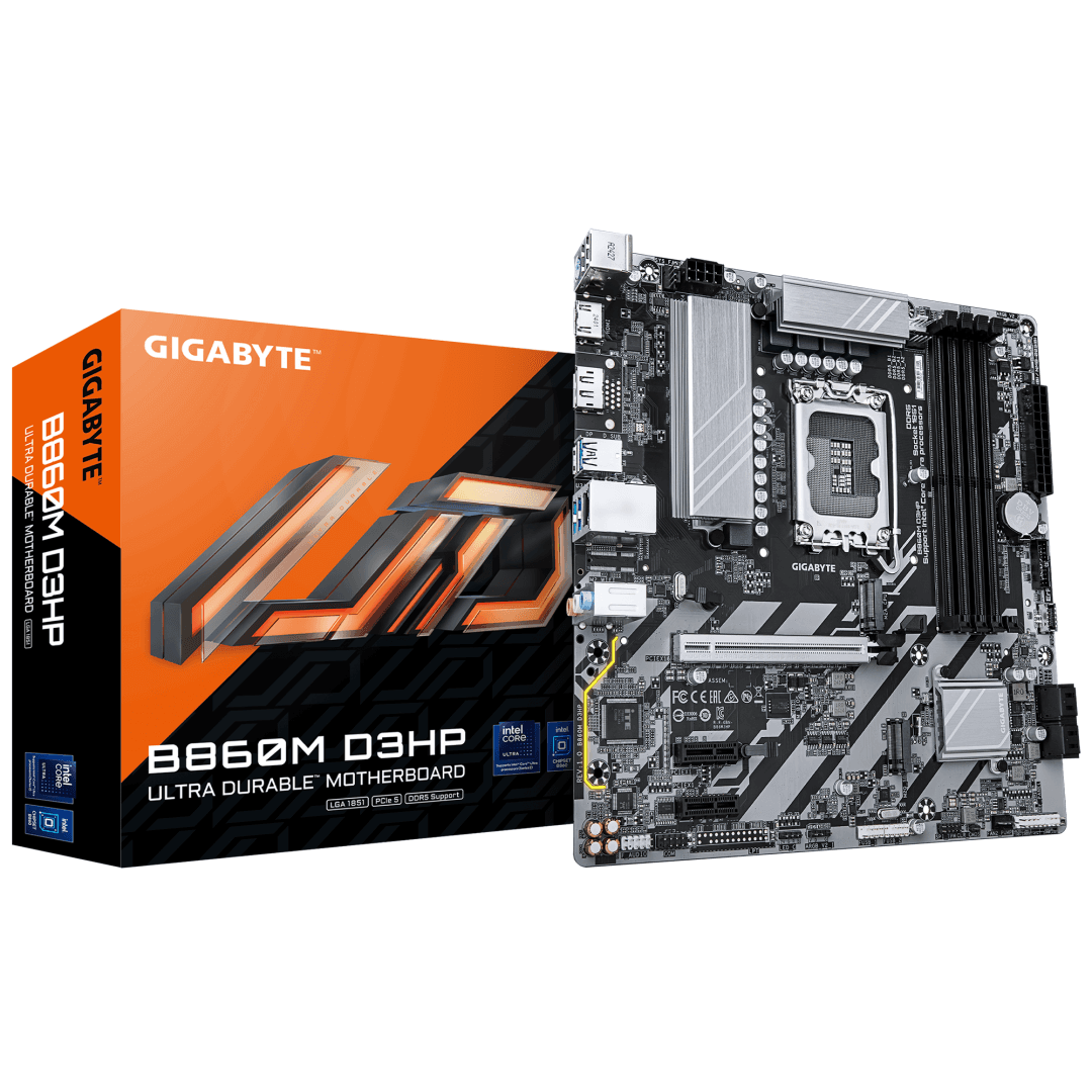 Placa de baza Gigabyte B860M D3HP, Socket 1851, DDR5, Micro-ATX