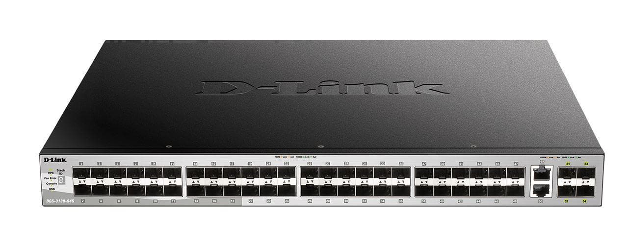 Switch D-Link DGS-3130-54PS/SI, 54-Port Gigabit SFP L3 Stackable Managed Switch, - 2