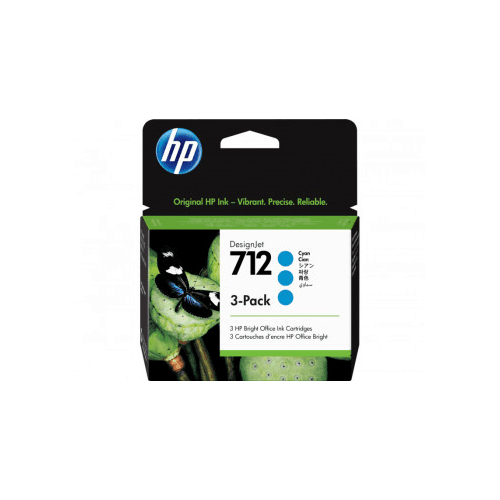 HP 3ED77A CYAN INKJET CARTRIDGE 3-PACK, 29ML, pentru: DesignJet T210,