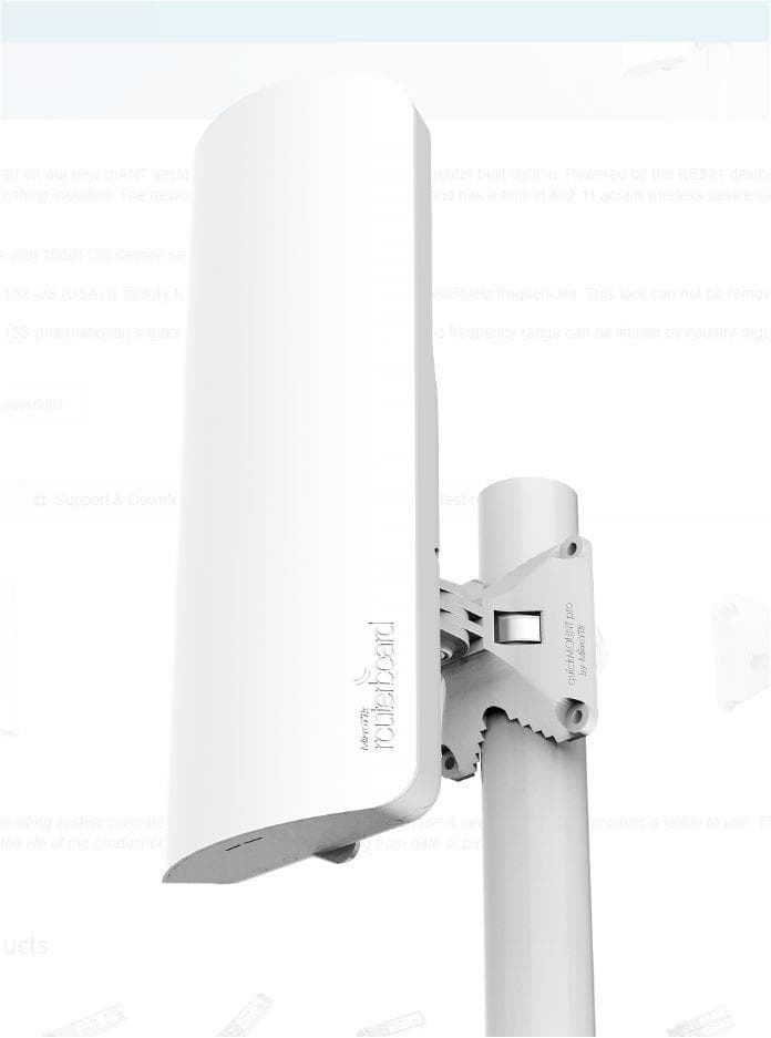 Mikrotik Antena externa 15dBi, 120 grade + router wireless integrat, - 2
