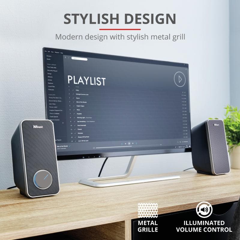 Boxe Stereo Trust Arys 2.0 Speaker Set, 28W, negru - 5