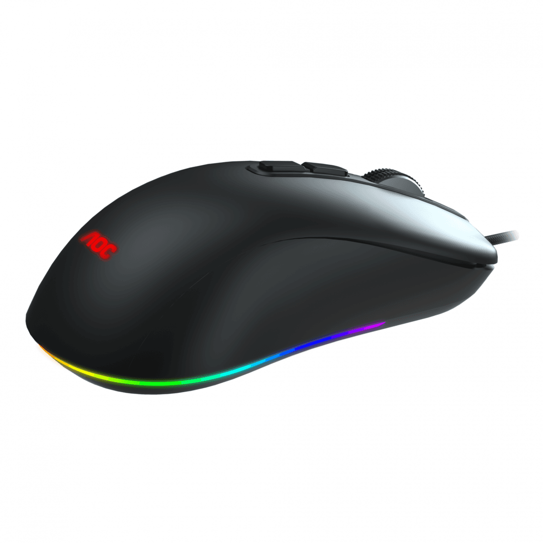 Mouse AOC GM300B, USB 2.0, 6200DPI, 7 butoane, RGB, 1.8m, - 3