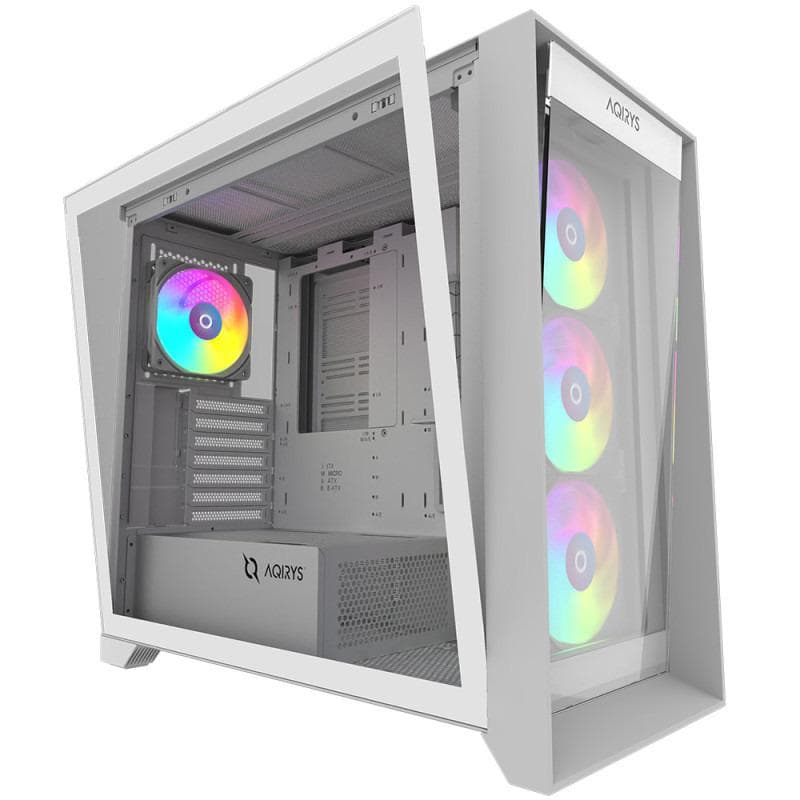 Carcasa AQIRYS XO-1, RGB, Mid Tower, White - 3