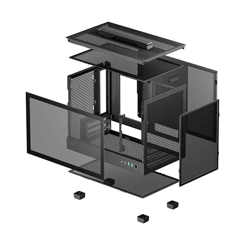 Carcasa DEEPCOOL CH160, Mini Tower, Black - 5
