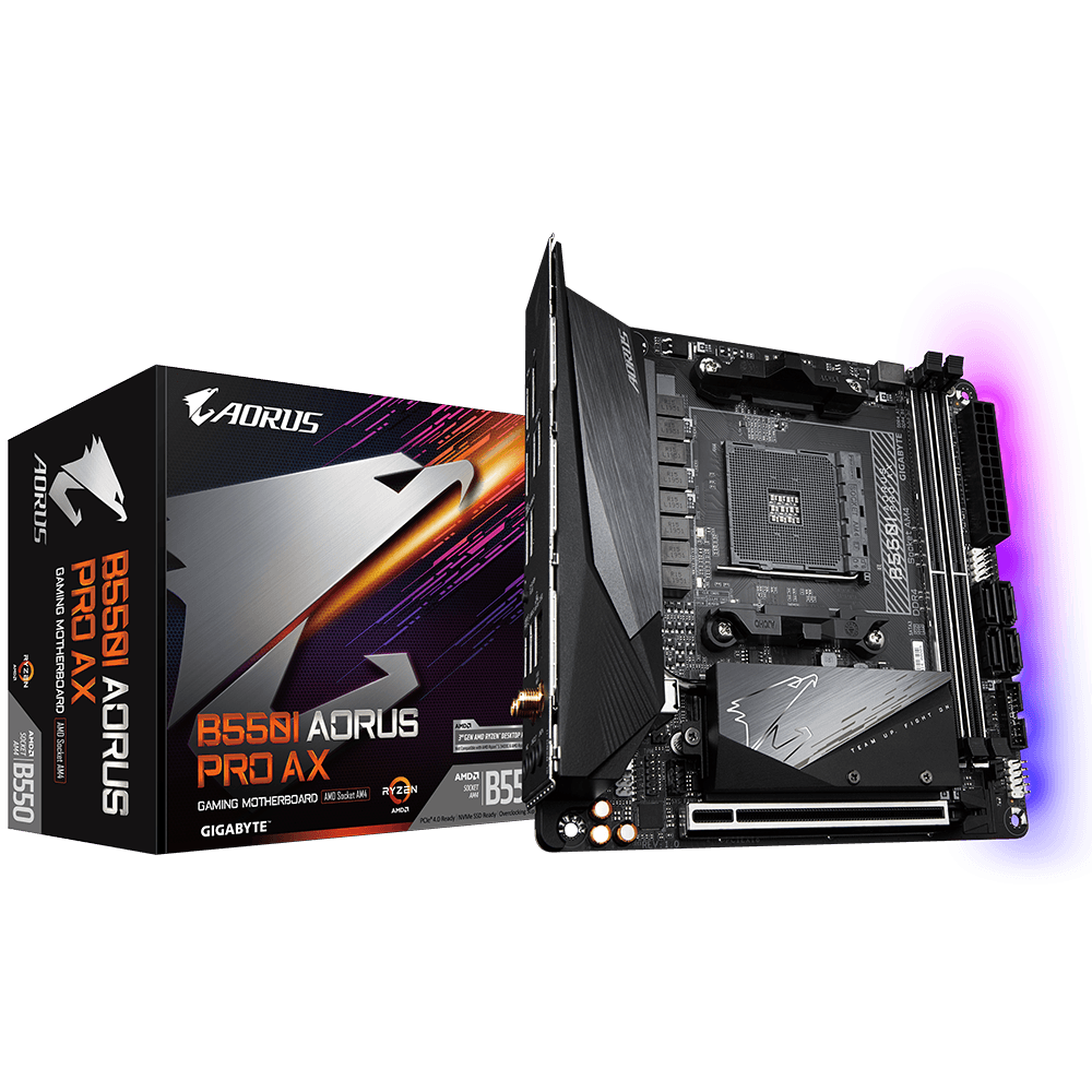 Placa de baza Gigabyte B550I AORUS PRO AX, Socket AM4,