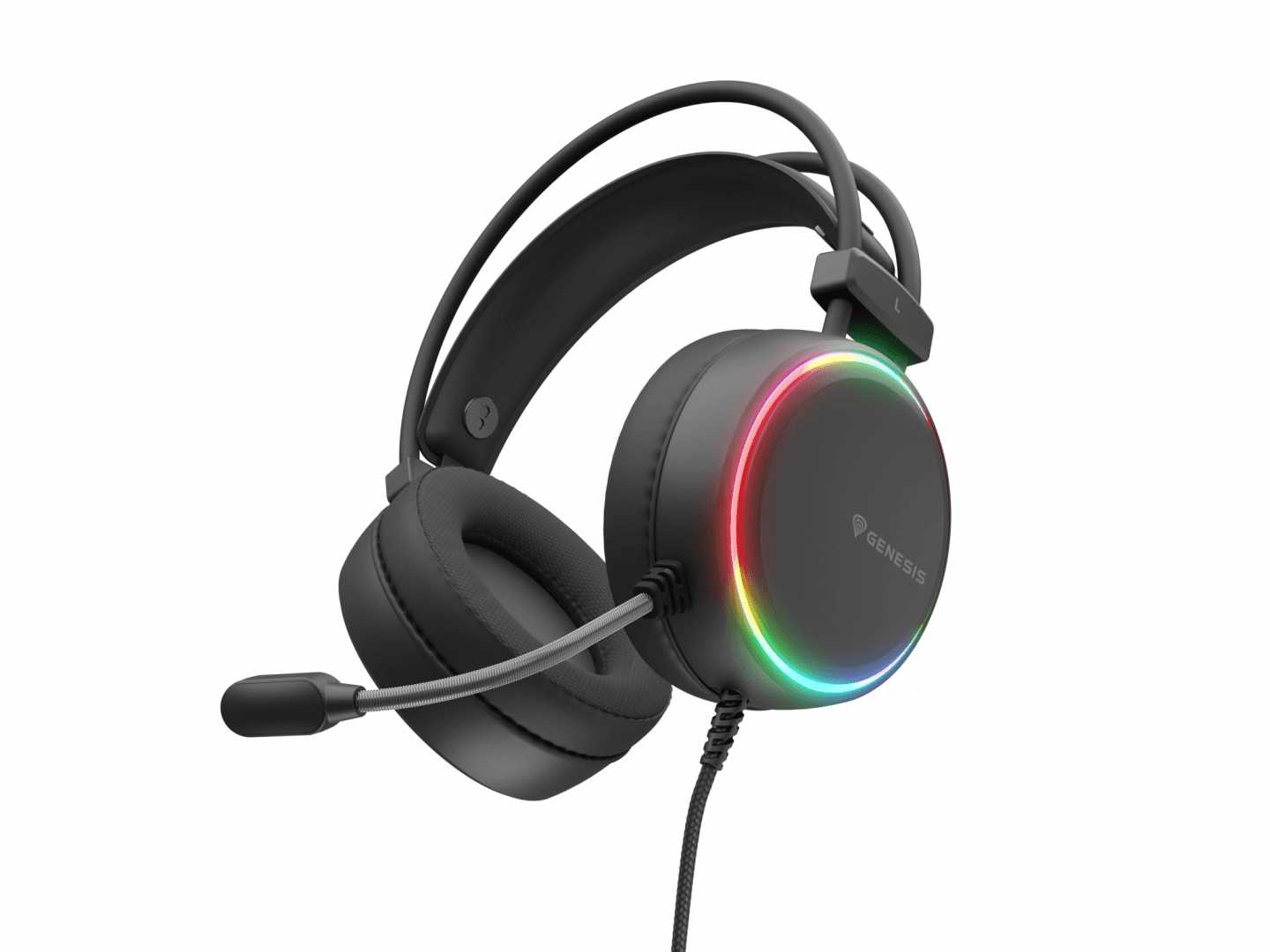 Casti Gaming Head-band Genesis Neon 613 G2, Wired, Negru - 2