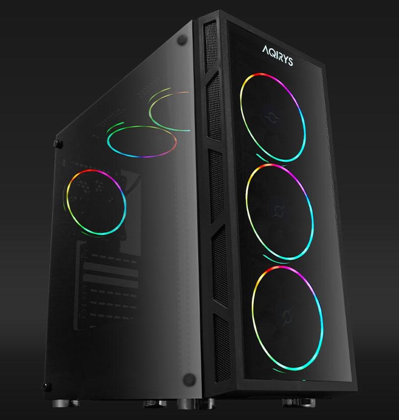 Carcasa AQIRYS ANTARES, RGB, Mid Tower, Black - 4