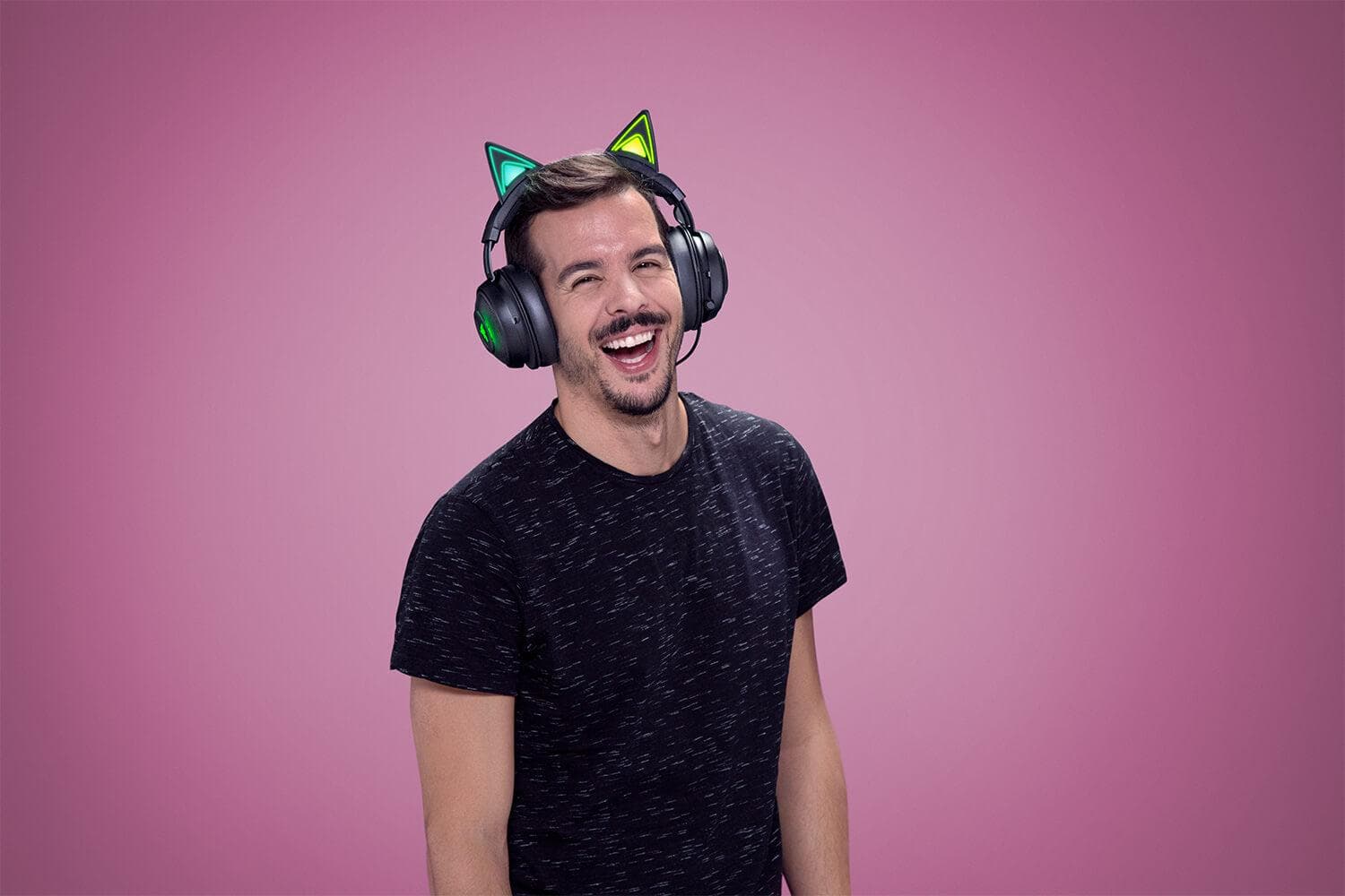 Casti Gaming Head-band Razer Kraken Kitty Edition, Wired, Noise-canceling, Negru - 3