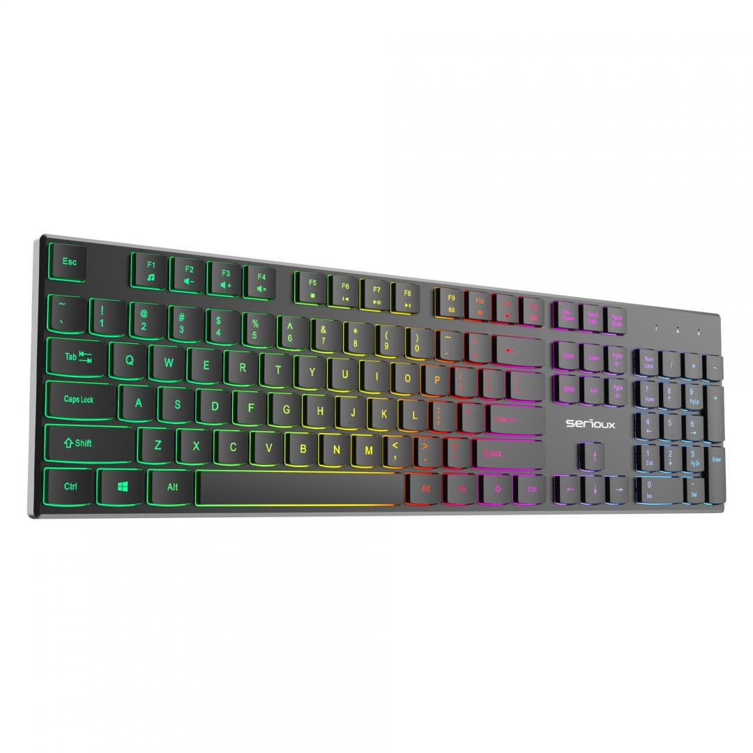 Tastatură office cu iluminare * Mod: USB cu fir * - 4