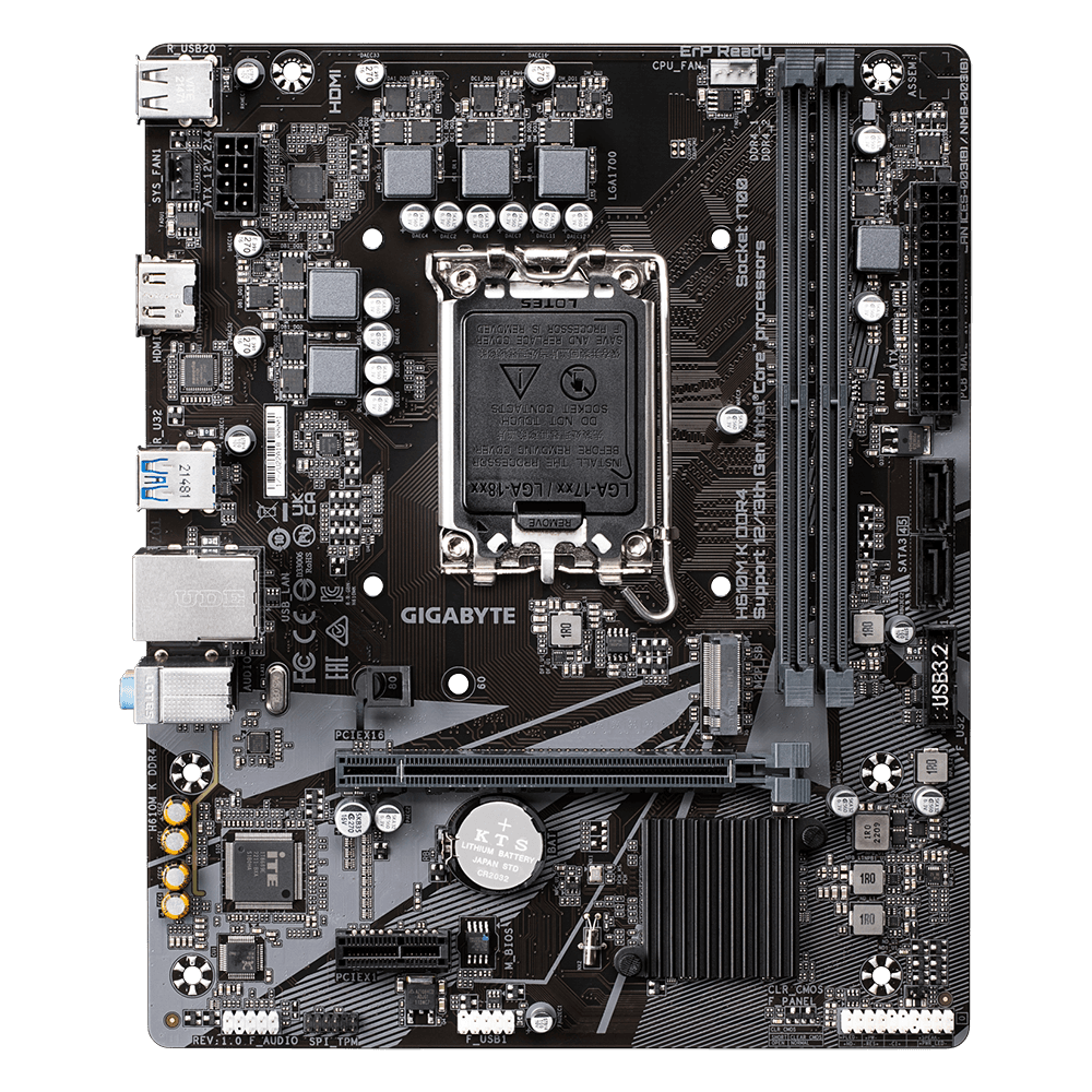 Placa de baza Gigabyte H610M K, Socket 1700, DDR4, Micro-ATX - 2