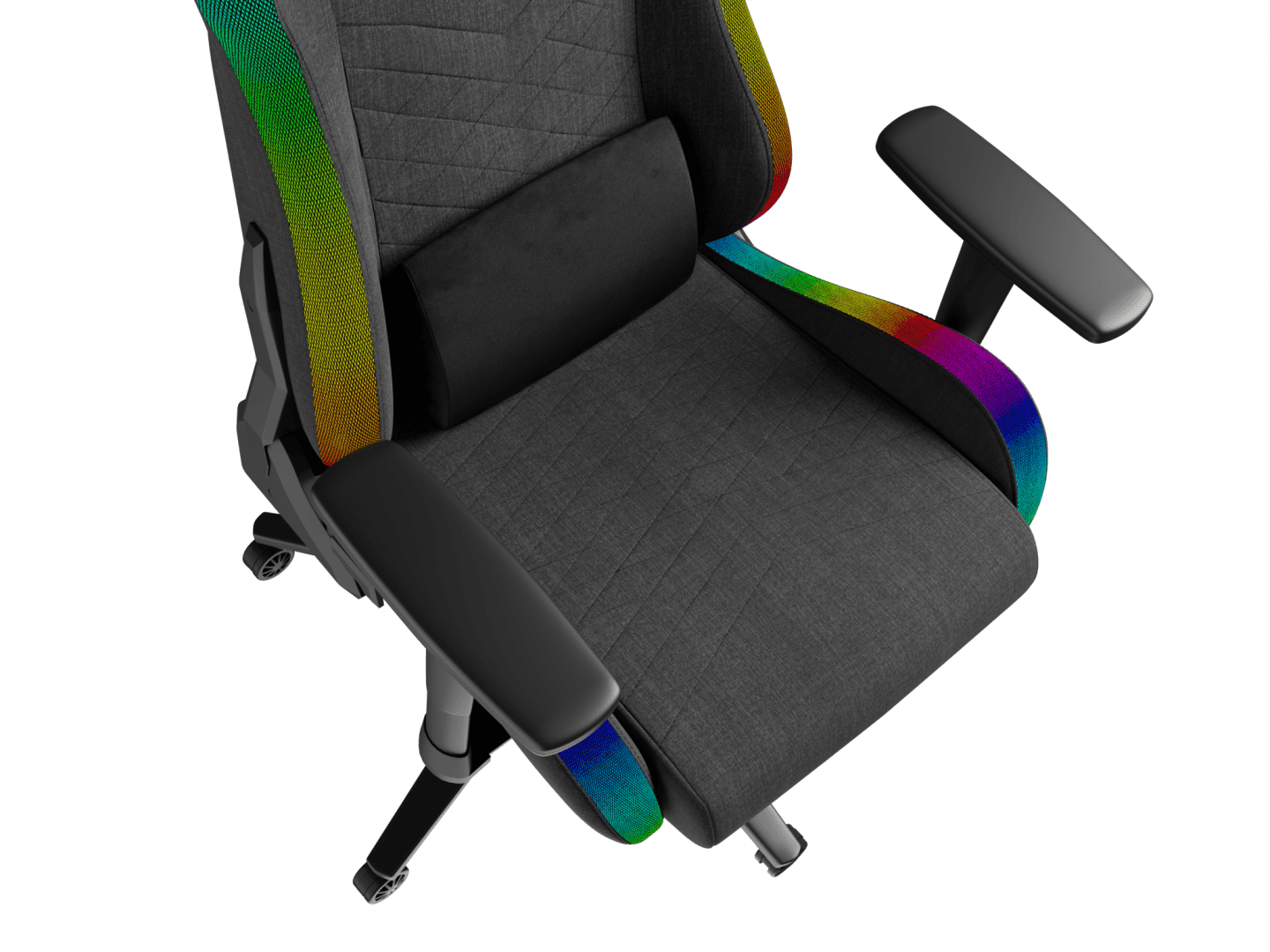 Scaun gaming Genesis TRIT 660, material textil, iluminare RGB, suporta - 6
