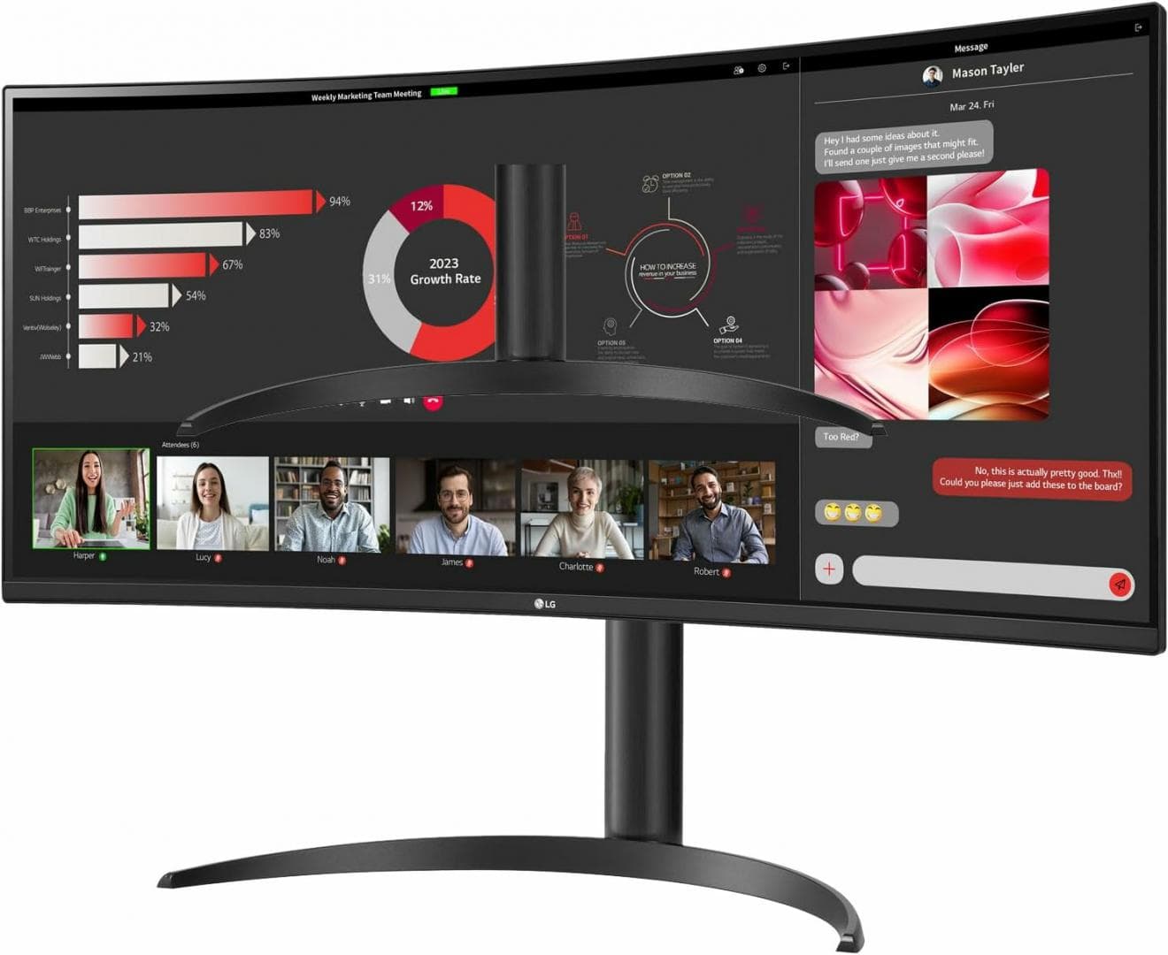 Monitor LG 34" 34WR55QC-B.AEU - 2