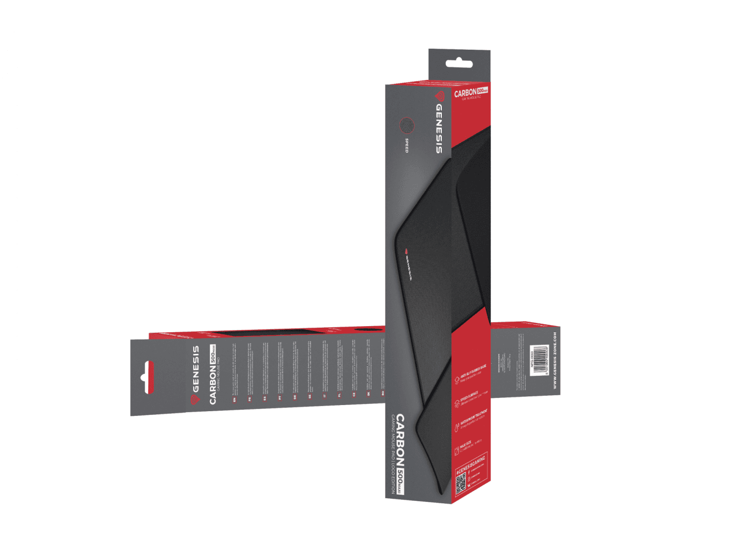 Mousepad Genesis Carbon 500 Maxi Logo, material cauciuc + textil, - 6