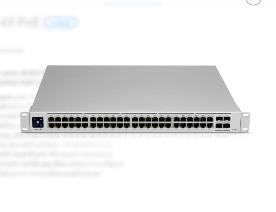 Switch Ubiquiti UniFi USW-48-POE, 48 port, 10/100/1000 Mbps - 2