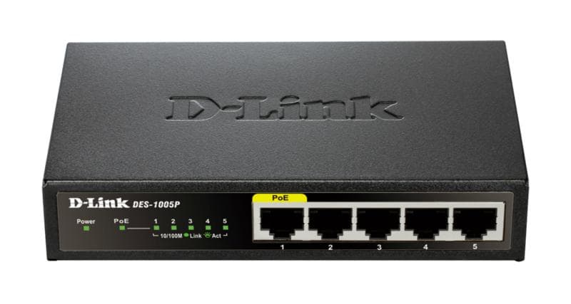 Switch D-Link DES-1005P, 5 port, 10/100Mbps - 2