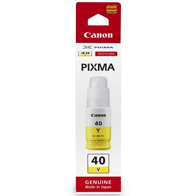 Cartus cerneala Canon GI-40Y, culoare galben, capacitate 7700 pagini, pentru