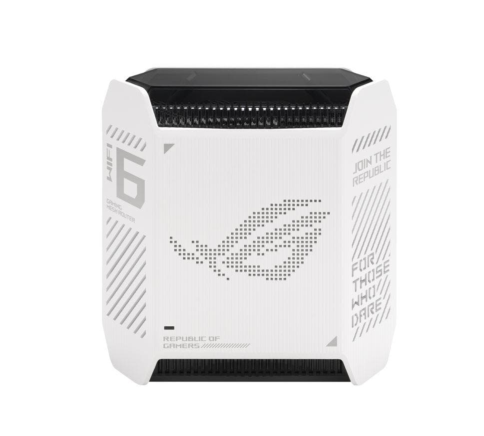 Router Wireless Asus GT6(W-1-PK)White, tri-band, WI-FI 6, Standard retea: WiFi - 2