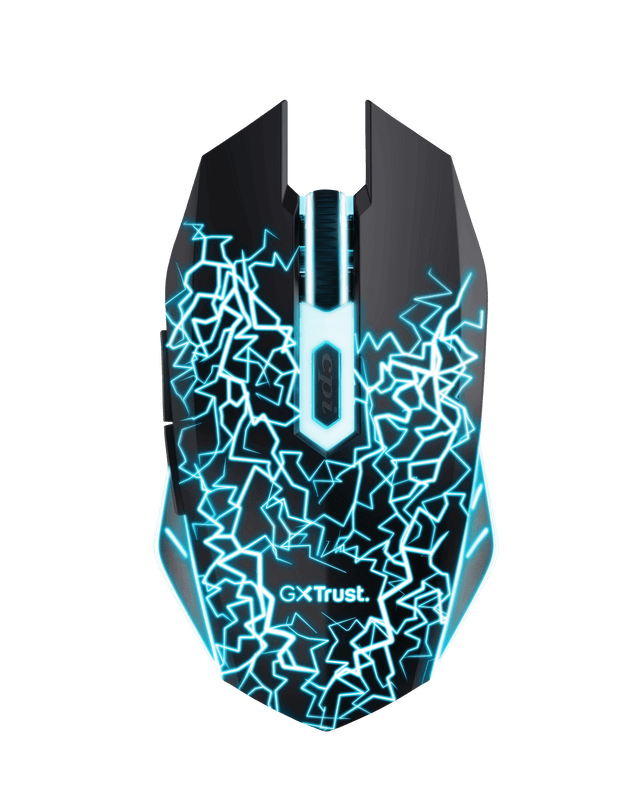 Mouse Trust Basics gaming wireless, 2000 DPI, negru - 3