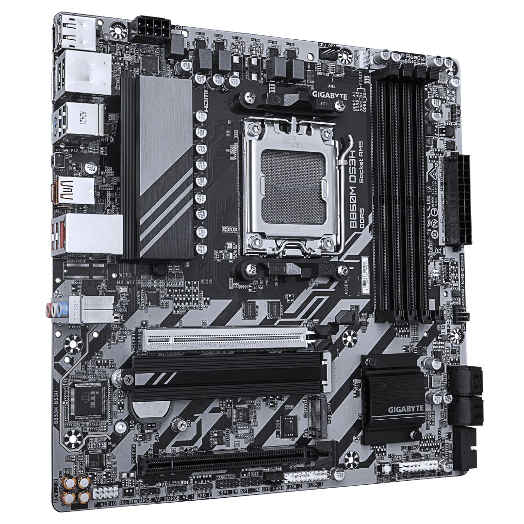 Placa de baza Gigabyte B850M DS3H, Socket AM5, DDR5, Micro-ATX - 3