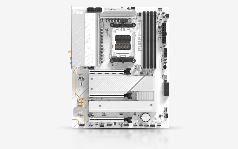 Placa de baza Sapphire PURE B850M WIFI7, Socket AM5, DDR5,