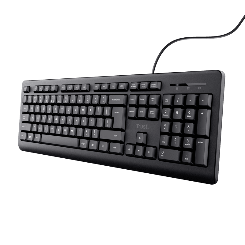 Tastatura cu fir Trust, negru - 2