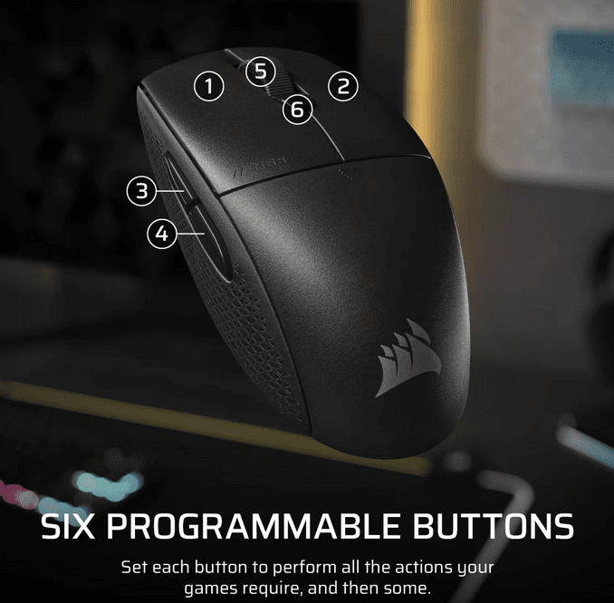 Mouse Gaming CORSAIR M55 WIRELESS - 8