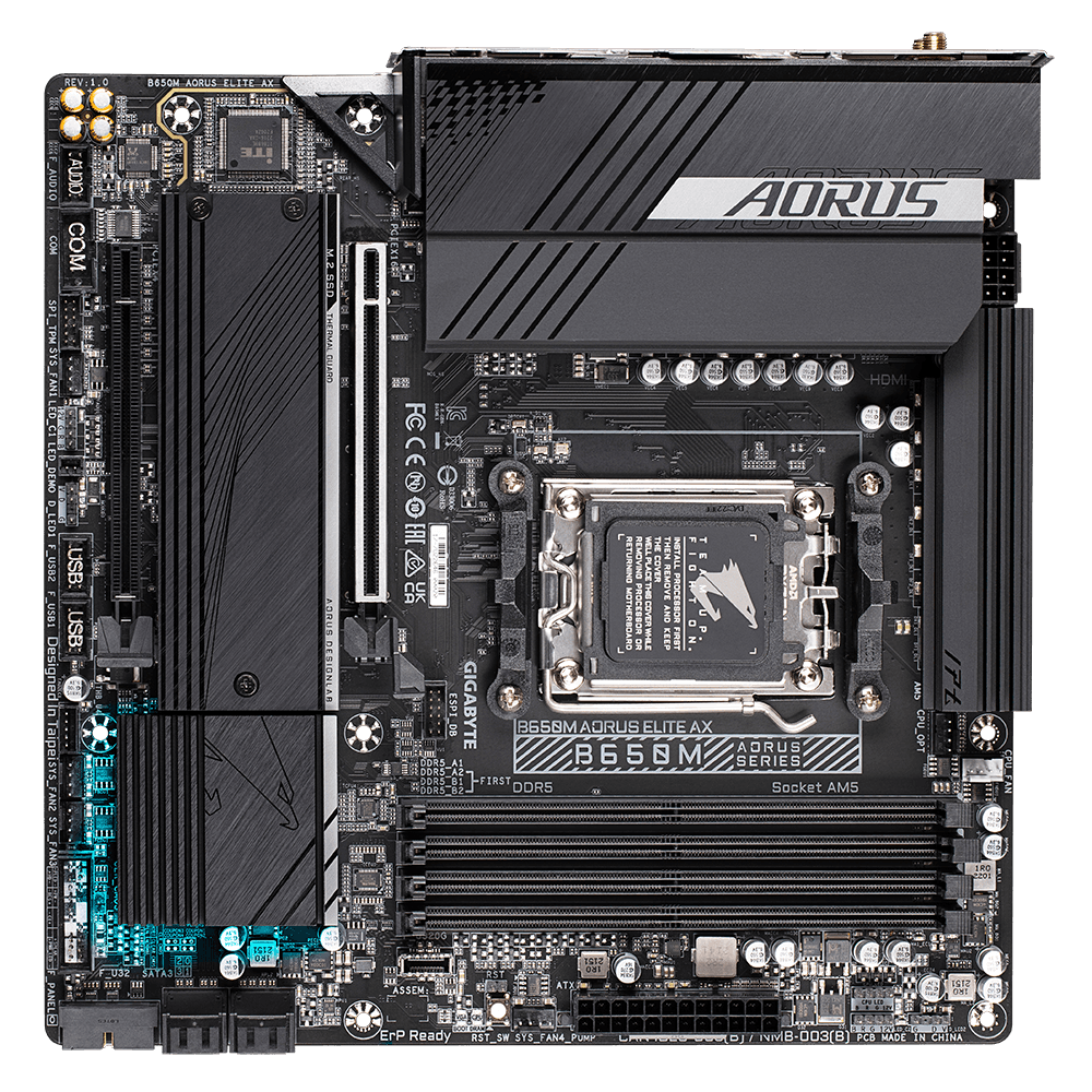 Placa de baza Gigabyte B650M AORUS ELITE AX, Socket AM5, - 3