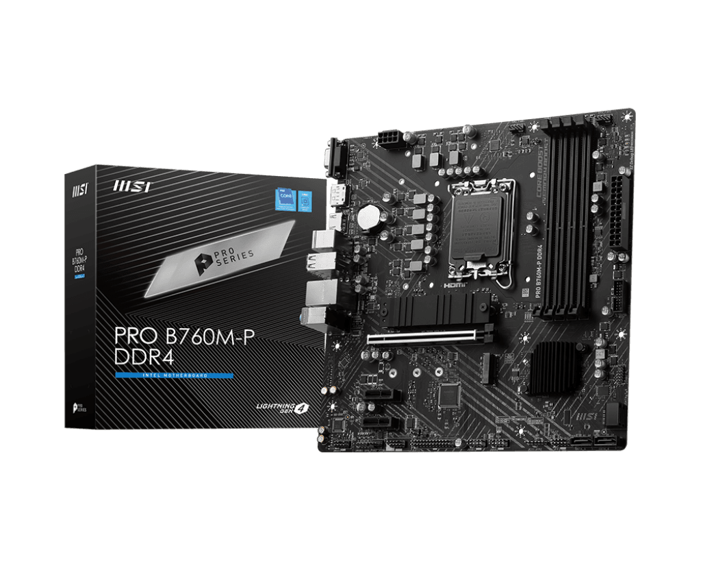 Placa de baza MSI PRO B760M-P DDR4, Socket 1700, DDR4,
