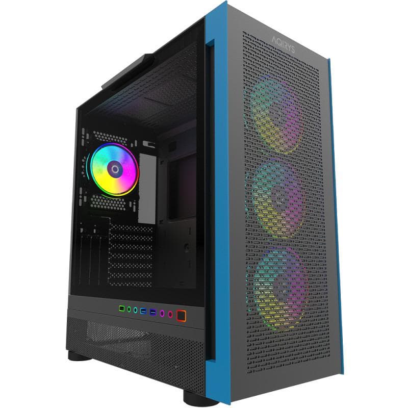 Carcasa Aqirys Sargas, RGB, Mid Tower, Black