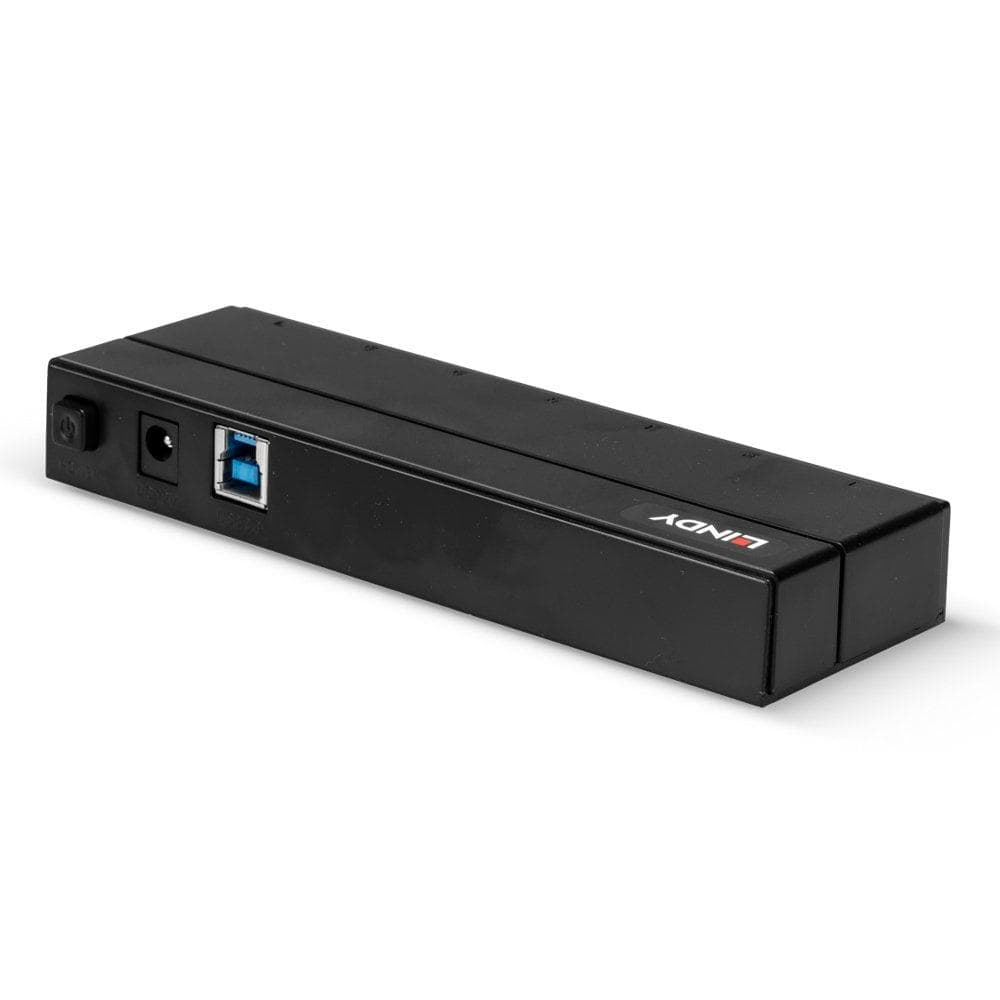 Hub USB Lindy LY-43228, 7 Port, USB 3.1, negru - 2