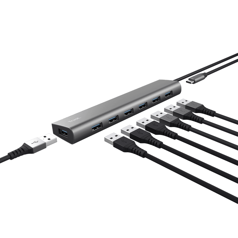 Hub Trust Halyx , 7 porturi USB 3.2 Gen 1,