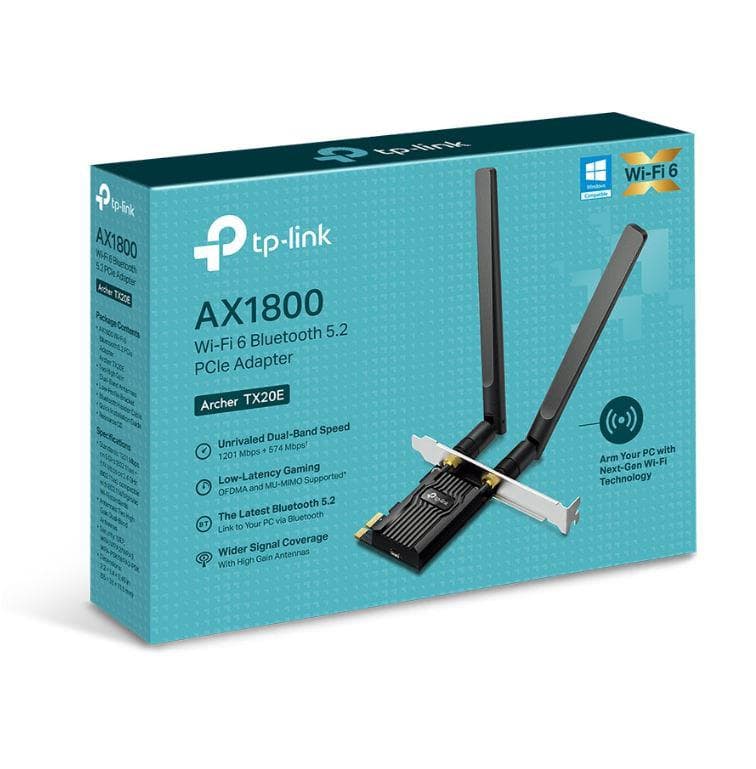 Adaptor wireless TP-Link, ARCHER TX20E, AX1800, 2 x antene externe - 2