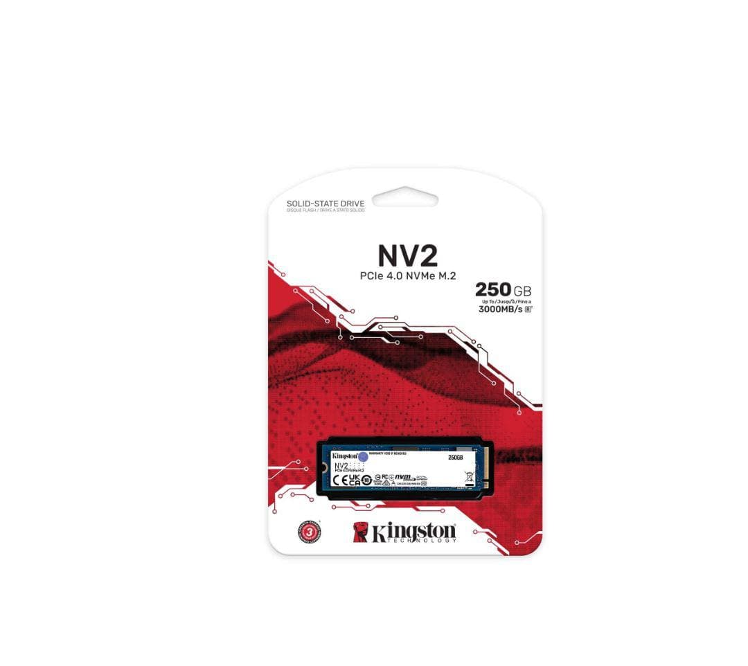 SSD intern Kingston NV2, 250 GB, PCI Express 3.0 x4, - 3