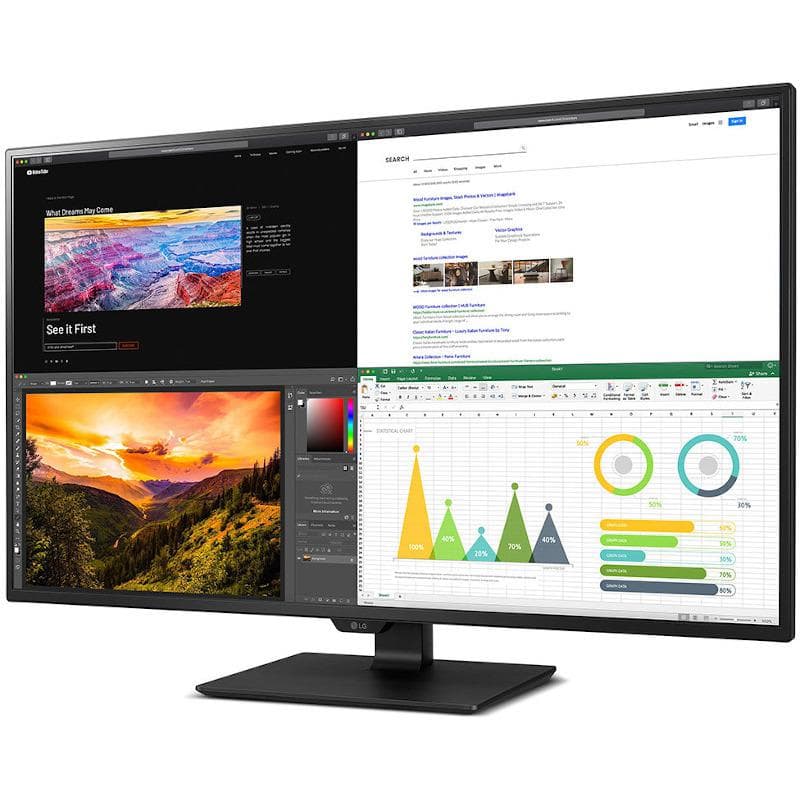 Monitor Consumer LG 43UN700-B, 42.5", 3840 x 2160 pixeli, Black, - 2