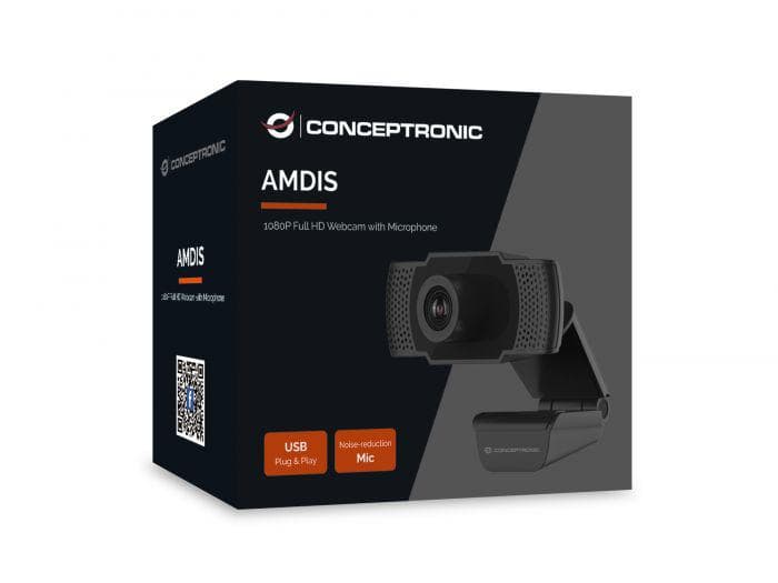Camera Web Conceptronic AMDIS, 2MP, rezolutie video Full HD, USB - 2