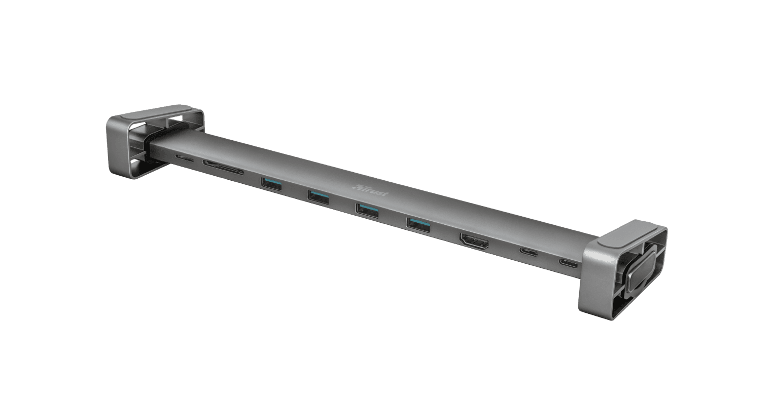 Dock USB Trust Dalyx, 10 porturi USB-C, aluminiu