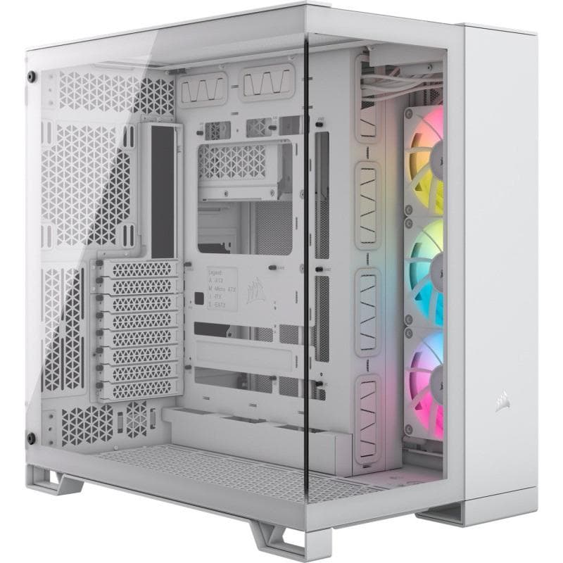 Carcasa CORSAIR iCUE LINK 6500X, RGB, Mid Tower, White