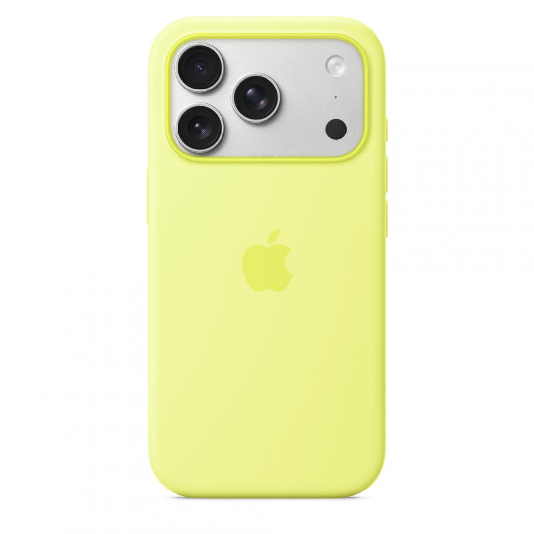iPhone 17 Pro Silicone Case with MagSafe - Neon Yellow - 4