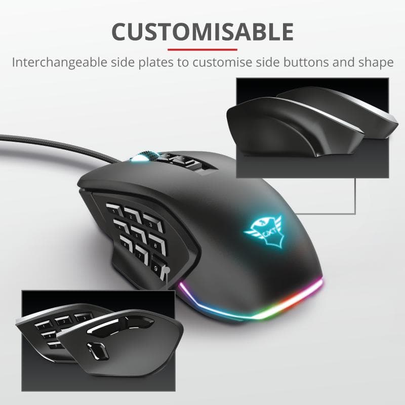Mouse Trust GXT 970, Gaming Mouse, negru - 12