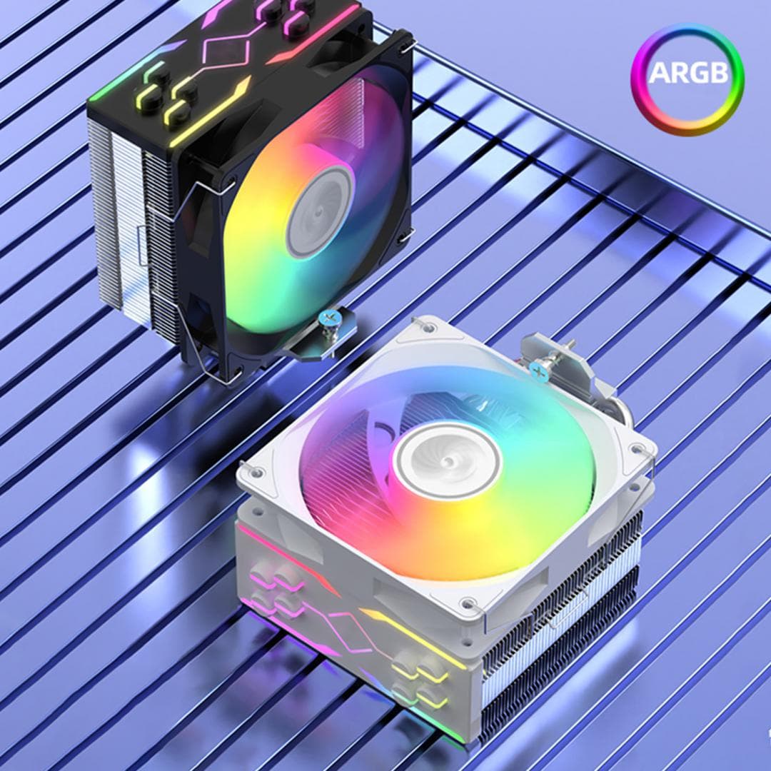 Cooler CPU Serioux CC120ARGB, dimensiuni 120x120x25mm, viteza ventilator 800-1800±200RPM, TDP: - 3