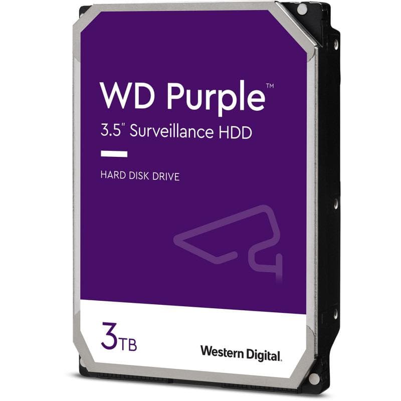 HDD Surveillance WD Purple, 3 TB, 5400 RPM, 64 MB,