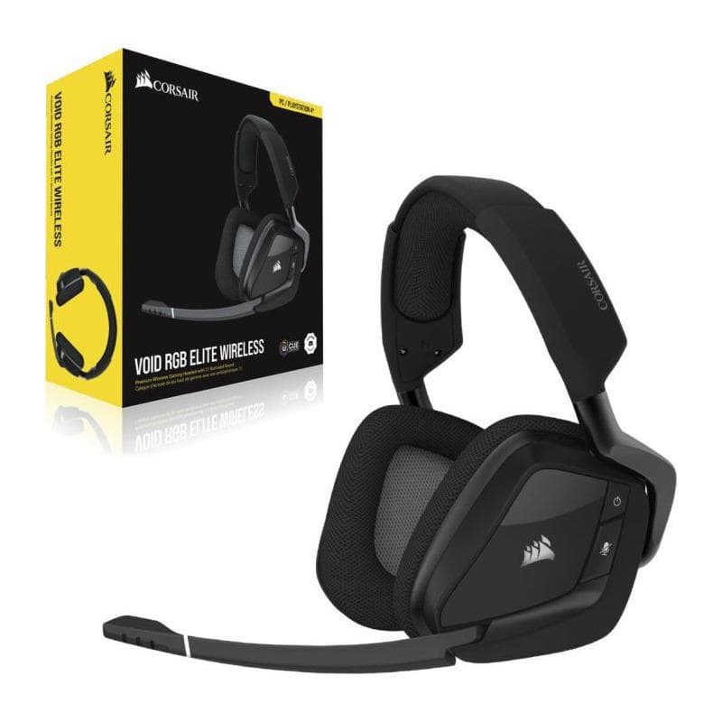 Casti Gaming Head-band Corsair VOID ELITE Wireless, Fara Fir, Negru - 2