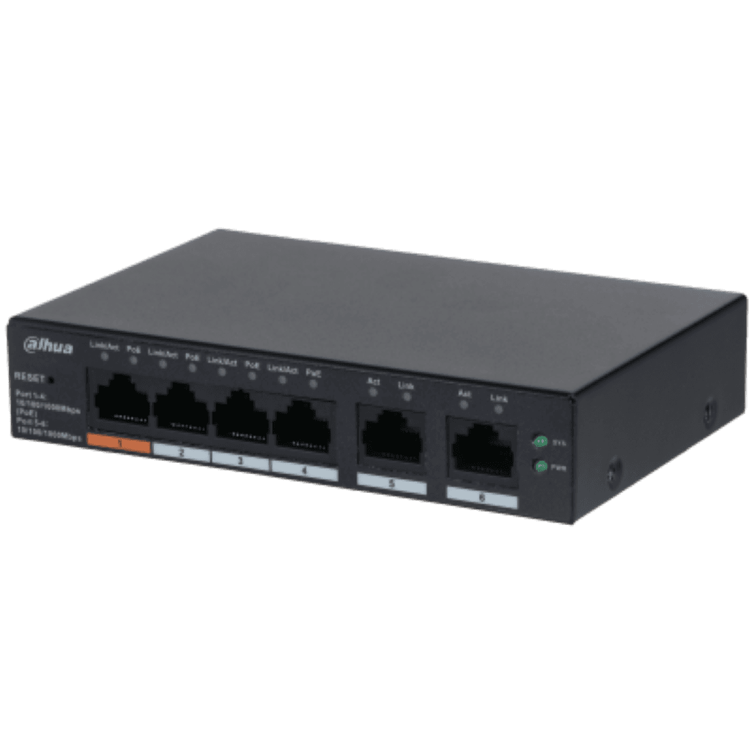 Dahua desktop switch, 6 porturi Gigabit, 4 porturi POE, CS4006-4GT-60,